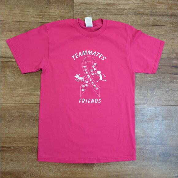 Breast Cancer Survivor Fighter Teammates Friend Adult Medium Short Sleeve Shirt - Picture 1 of 6